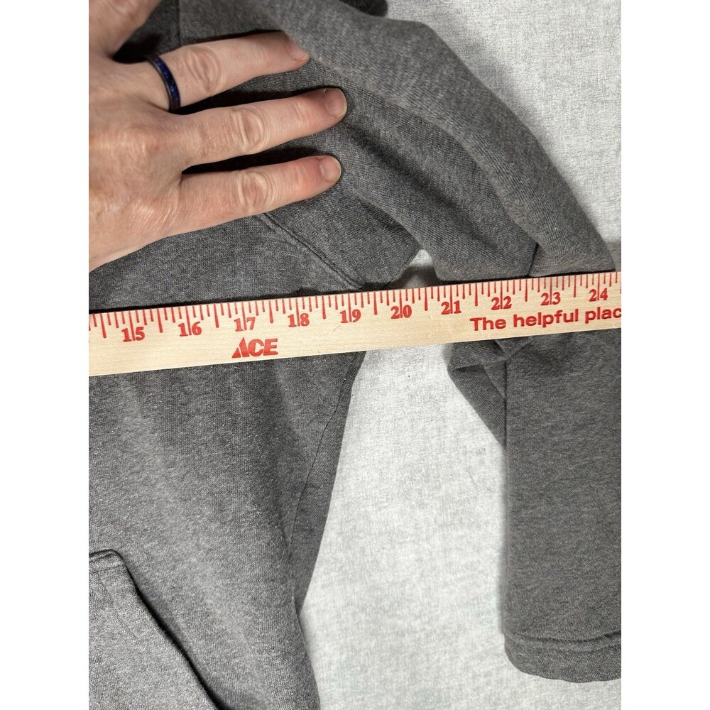 Express Hoodie Womens Size Medium Full Zip Gray Long Sleeve Sweatshirt - Picture 4 of 6